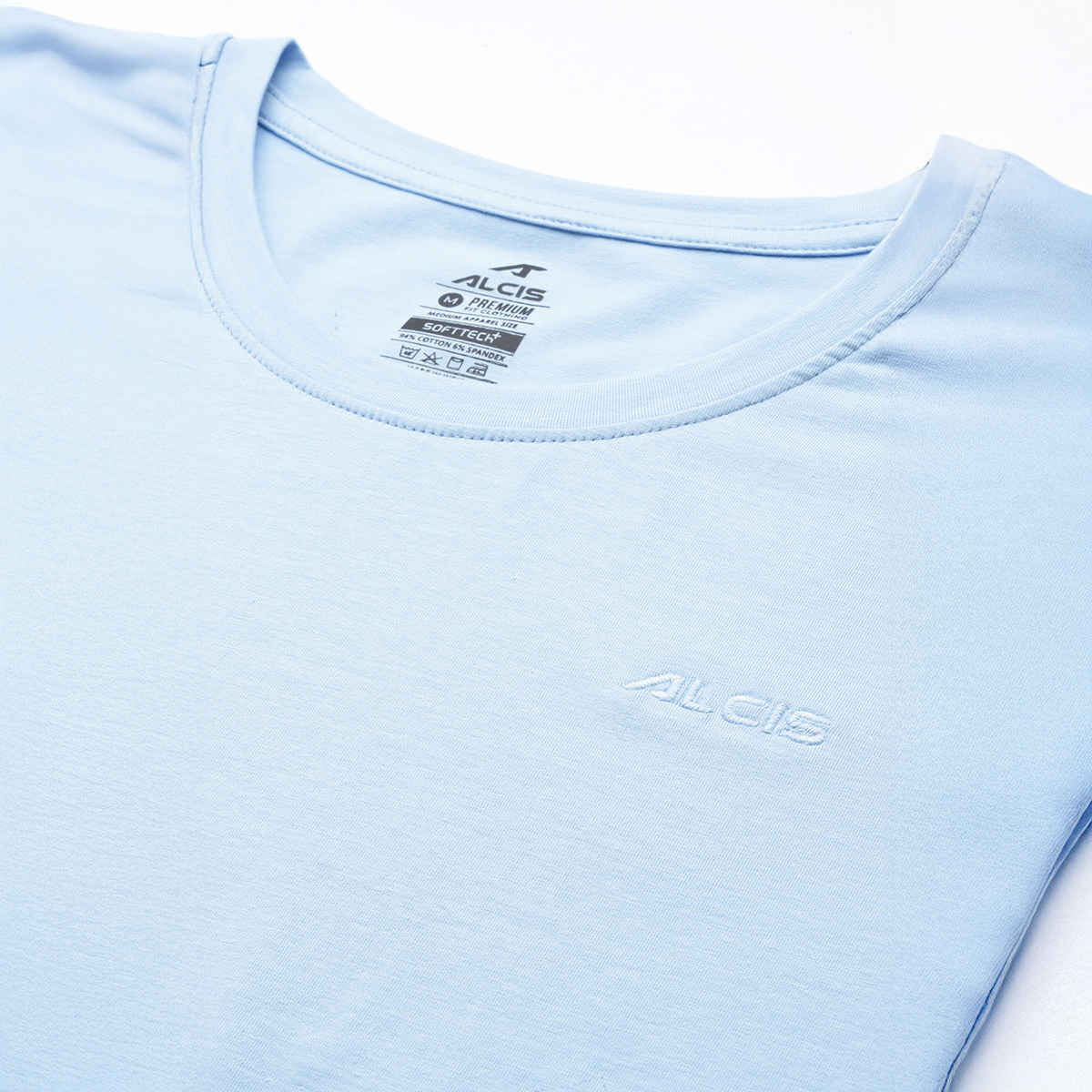 Alcis Men's Cotton Lycra Tee | Lapis Blue | XL