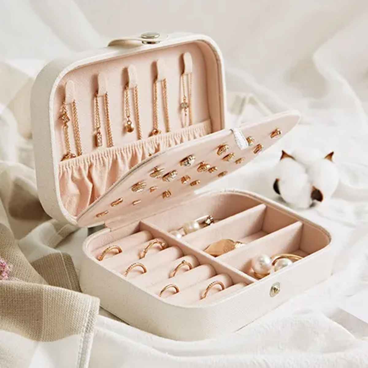 Shining Diva Fashion Pu Leather Storage Case Jewellery Organisers Box for Women | Box1002