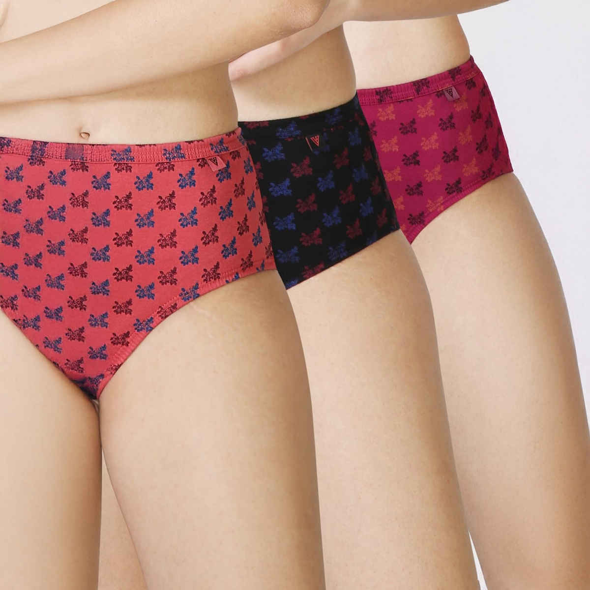 Van Heusen Women Pack of 3 Anti Bacterial Waistband Hipster Panty S |Colour May Vary