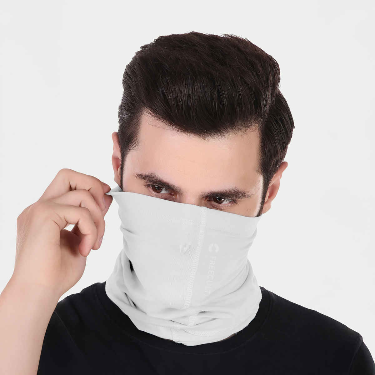 Freecultr Unisex Bamboo Bandana | White - Free Size