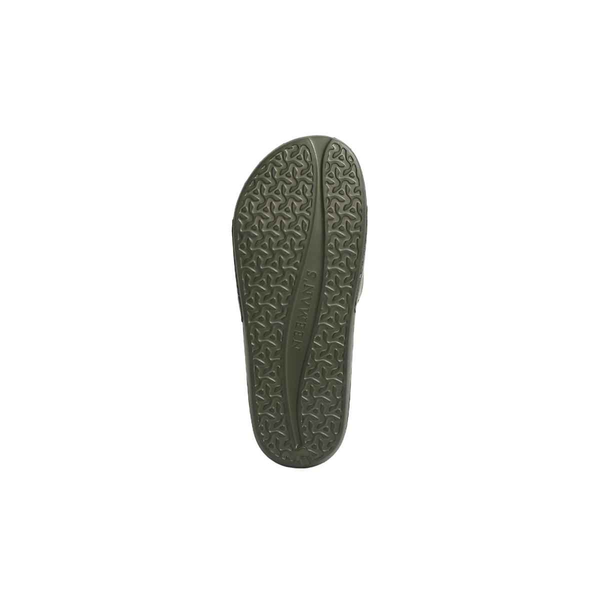 Neeman's Men's Squooshy Slides | Black & Olive - UK 8