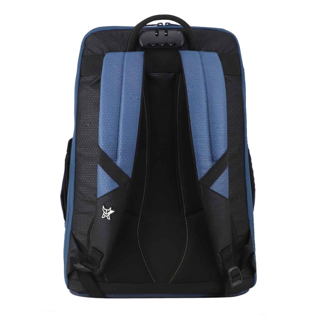 Arctic Fox Unisex Solid Polyester 27 L Top Handle Laptop Backpack | Blue - 17 Inches