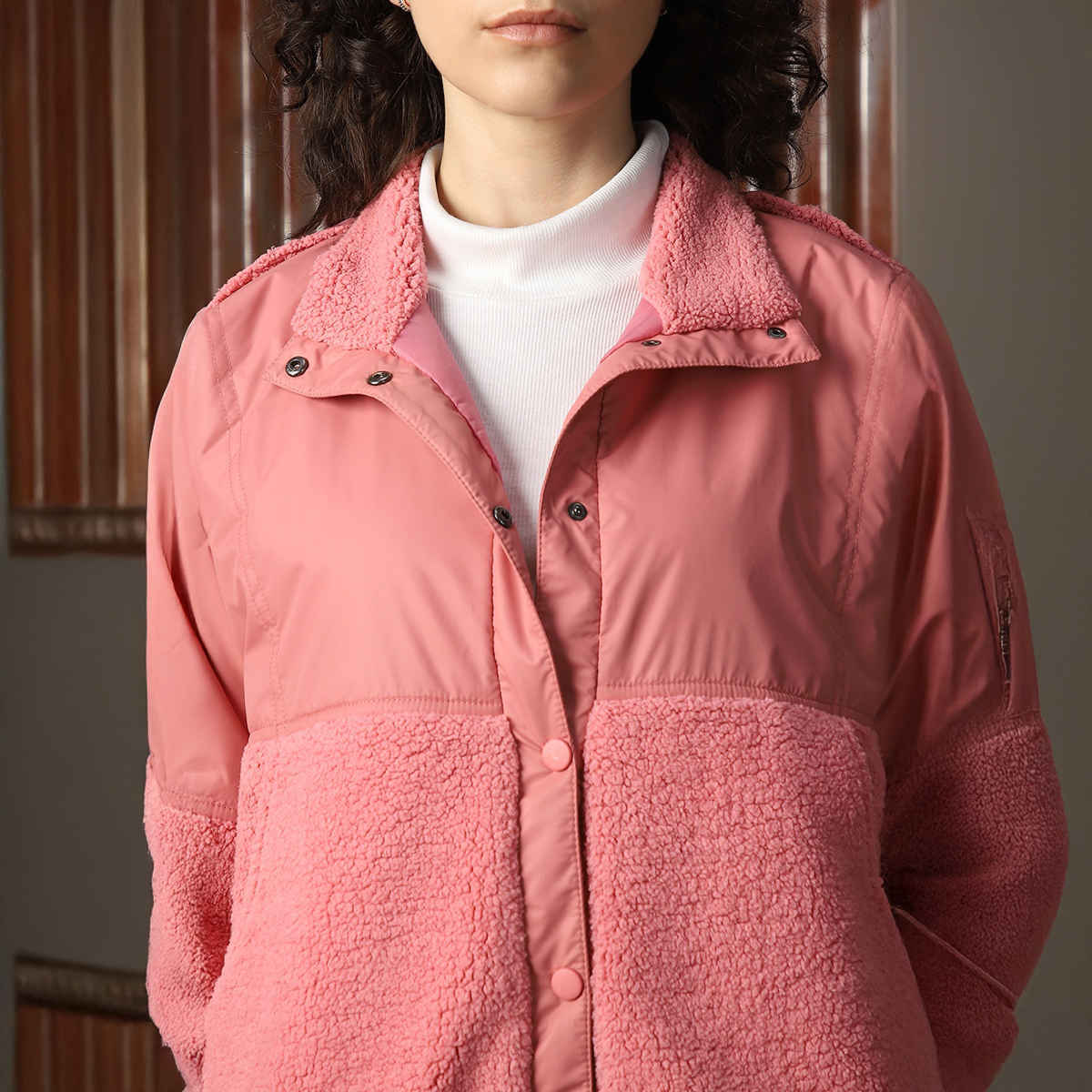 High Star Women's Embroidered Hooded Sweatshirt | Pink - M