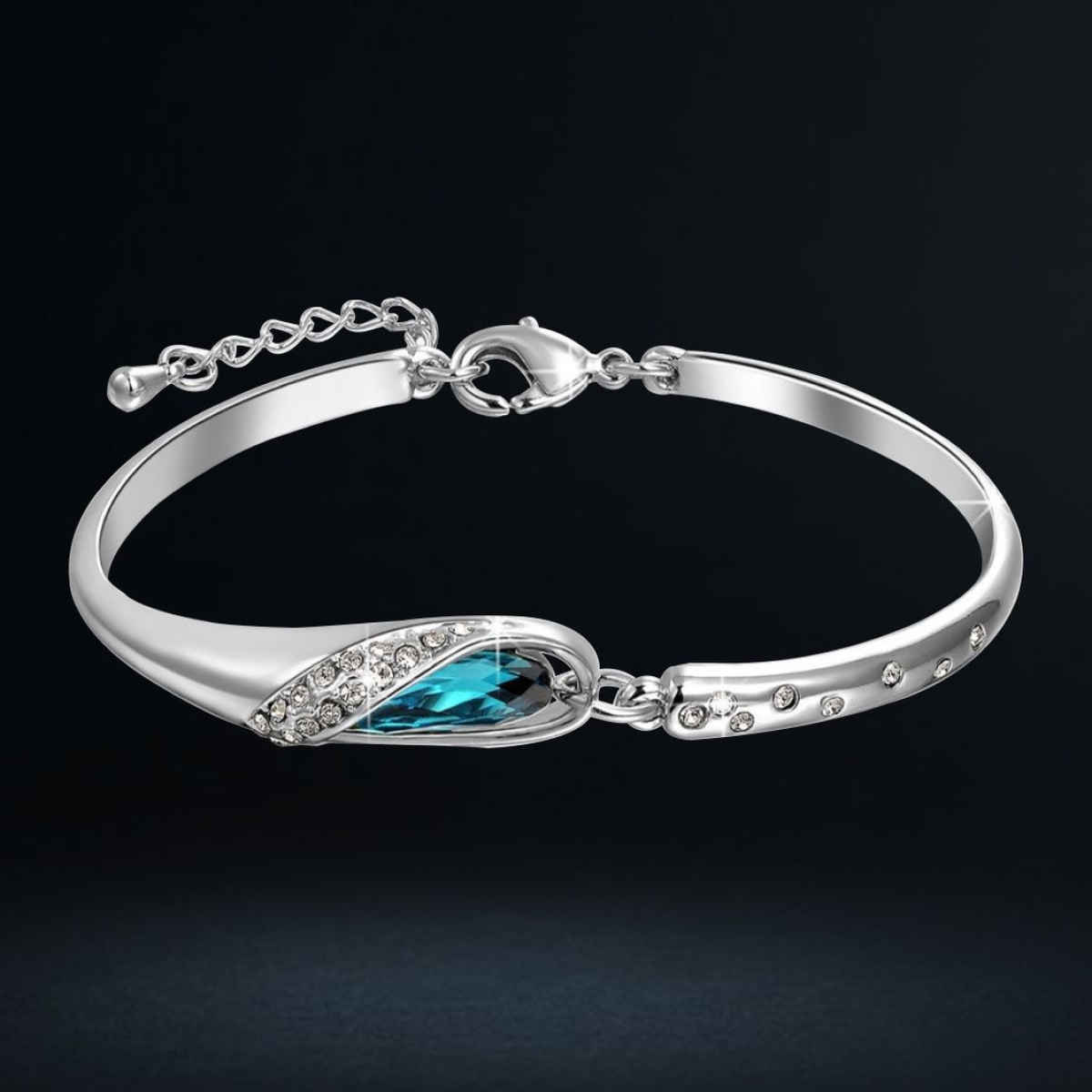 YouBella Fancy Party Wear Jewellery Silver Plated Charm Bracelet for Women (YBCRS - BRACELET - 92003B)