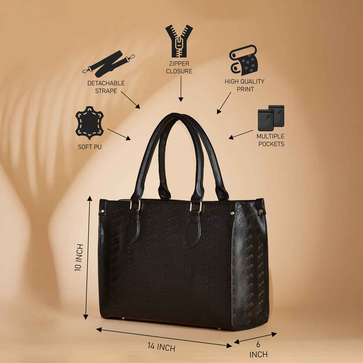 Fargo Women's Trendy Handbag | Black