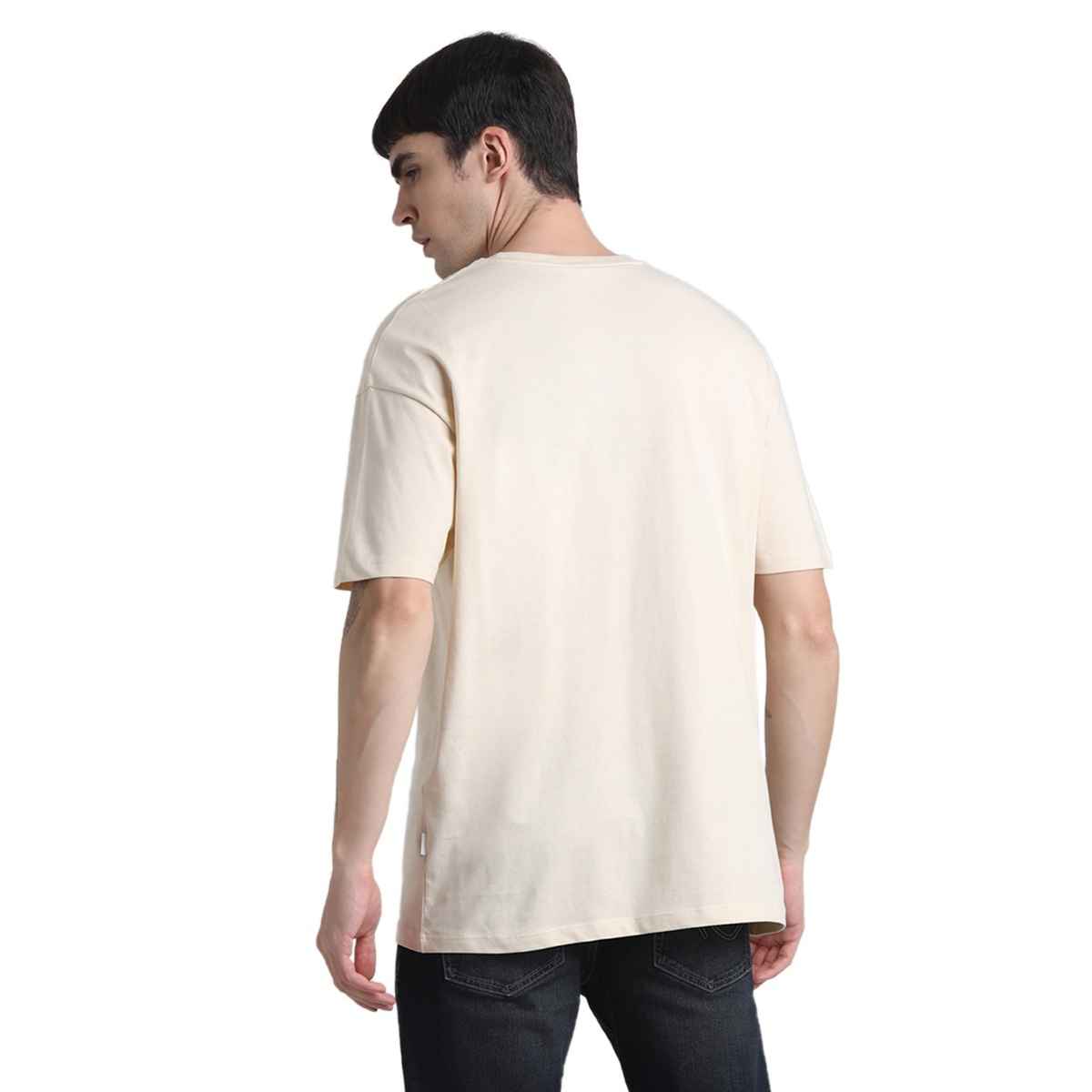JACK & JONES Men's Boxy fit T-shirt | Brown - L