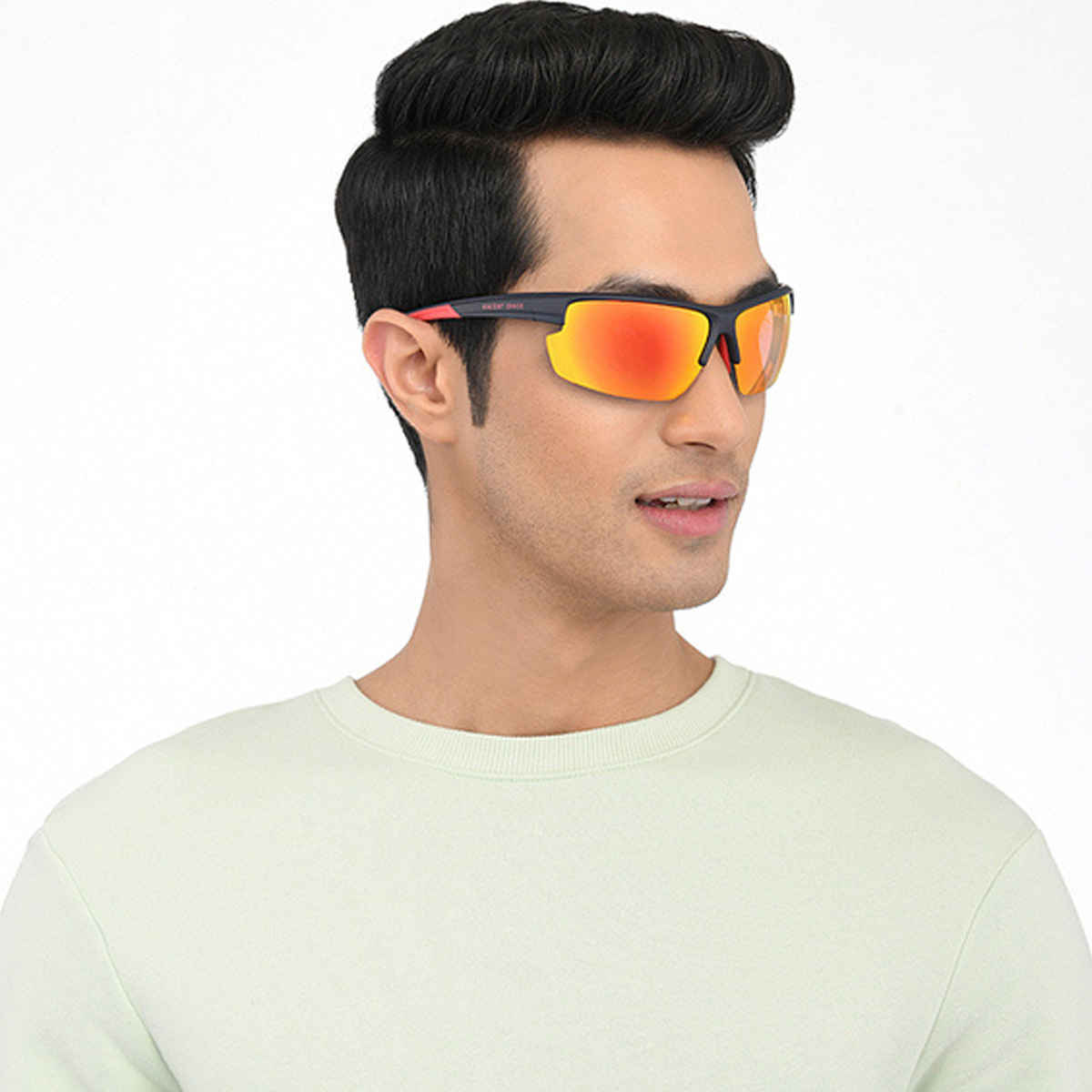 Vincent Chase By Lenskart Unisex Polycarbonate Sunglasses | Pink and Blue - L