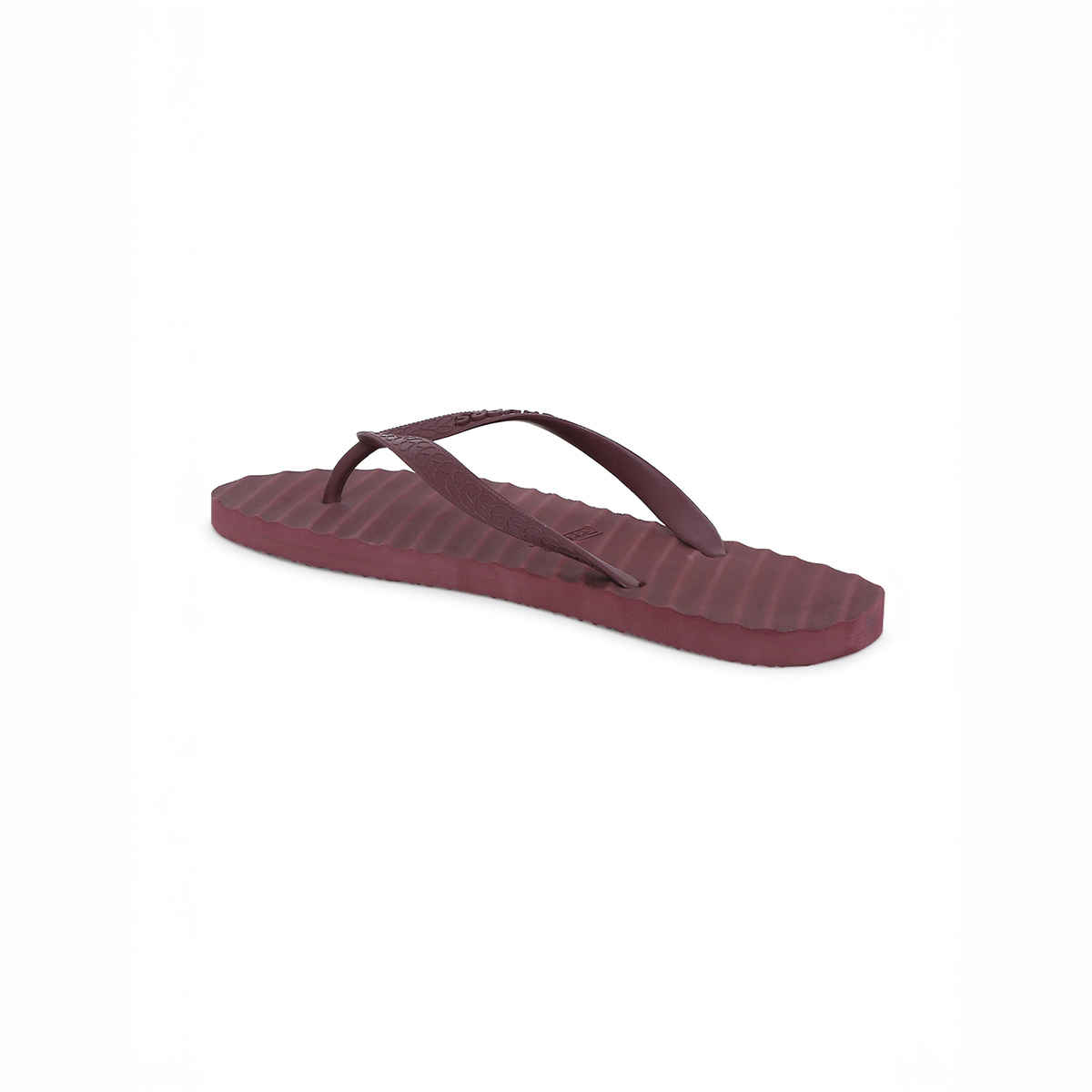 Chupps Women's Banana Leaf Monocrome Red Flipflop - UK 7
