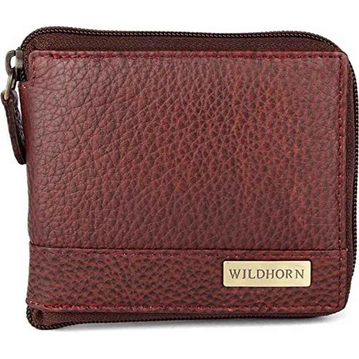 Wildhorn Men's Leather Wallet | Maroon