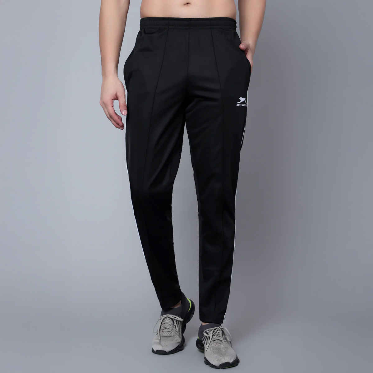 Shiv Naresh Men's Trackpant | 550 - Black-White | 2XL
