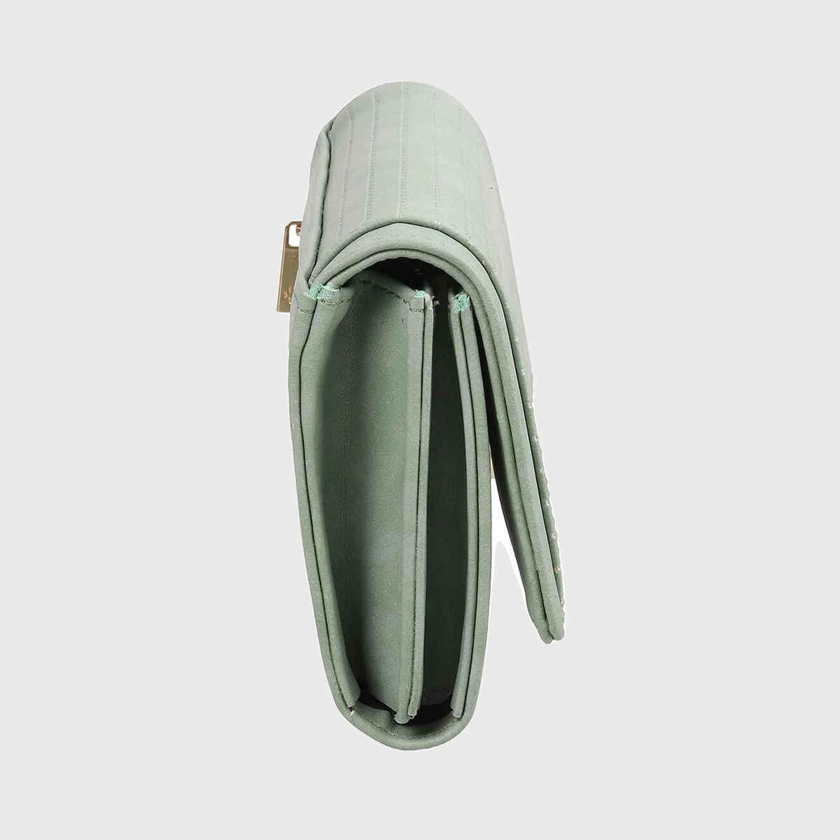 Metro Green Synthetic Wallet for Women | 95-7656-21