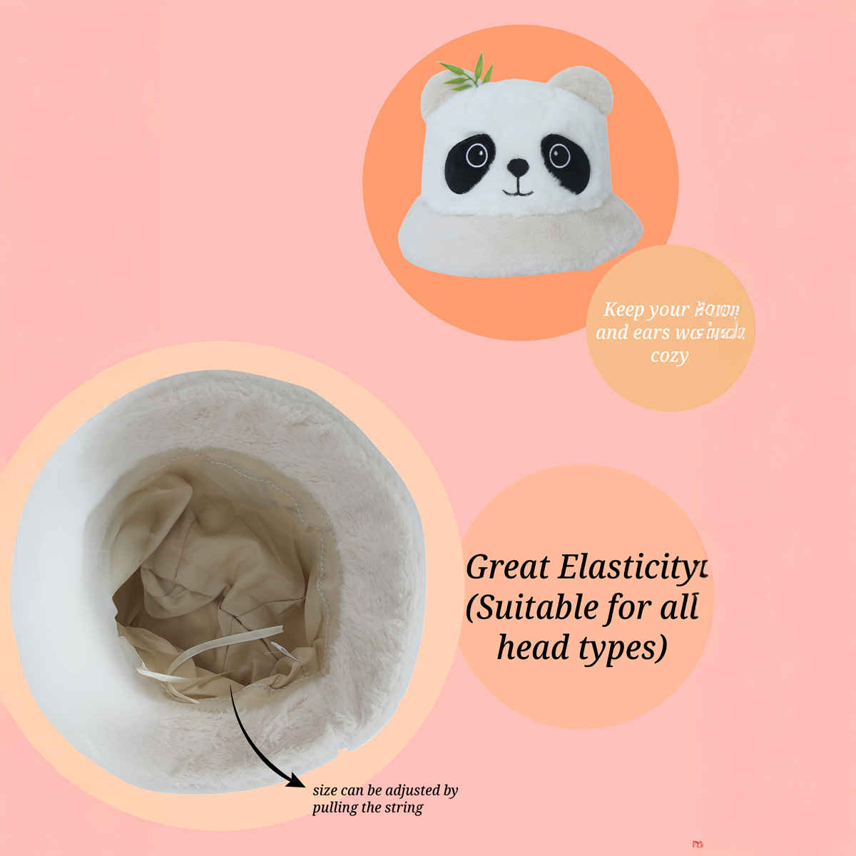 Fabseasons Unisex Fun Polyester Bucket Hat | Beige - Free Size