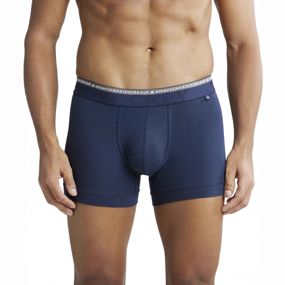 Jockey US60 Men's Super Combed Cotton Elastane Stretch Underwear Solid Trunk|Ultrasoft Waistband|PO2 | -S