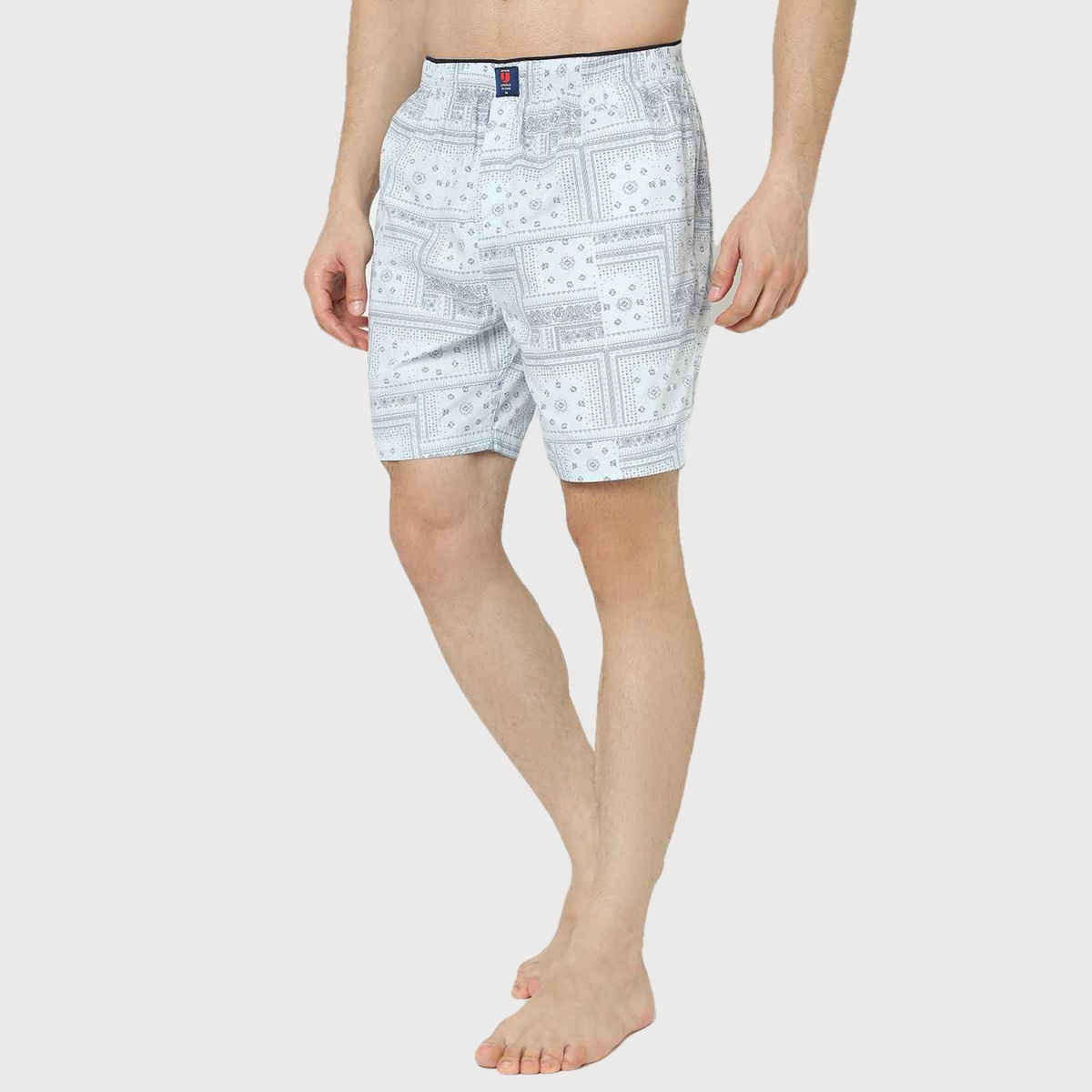 Underjeans by Spykar Men's Cotton Boxer Short | White - S