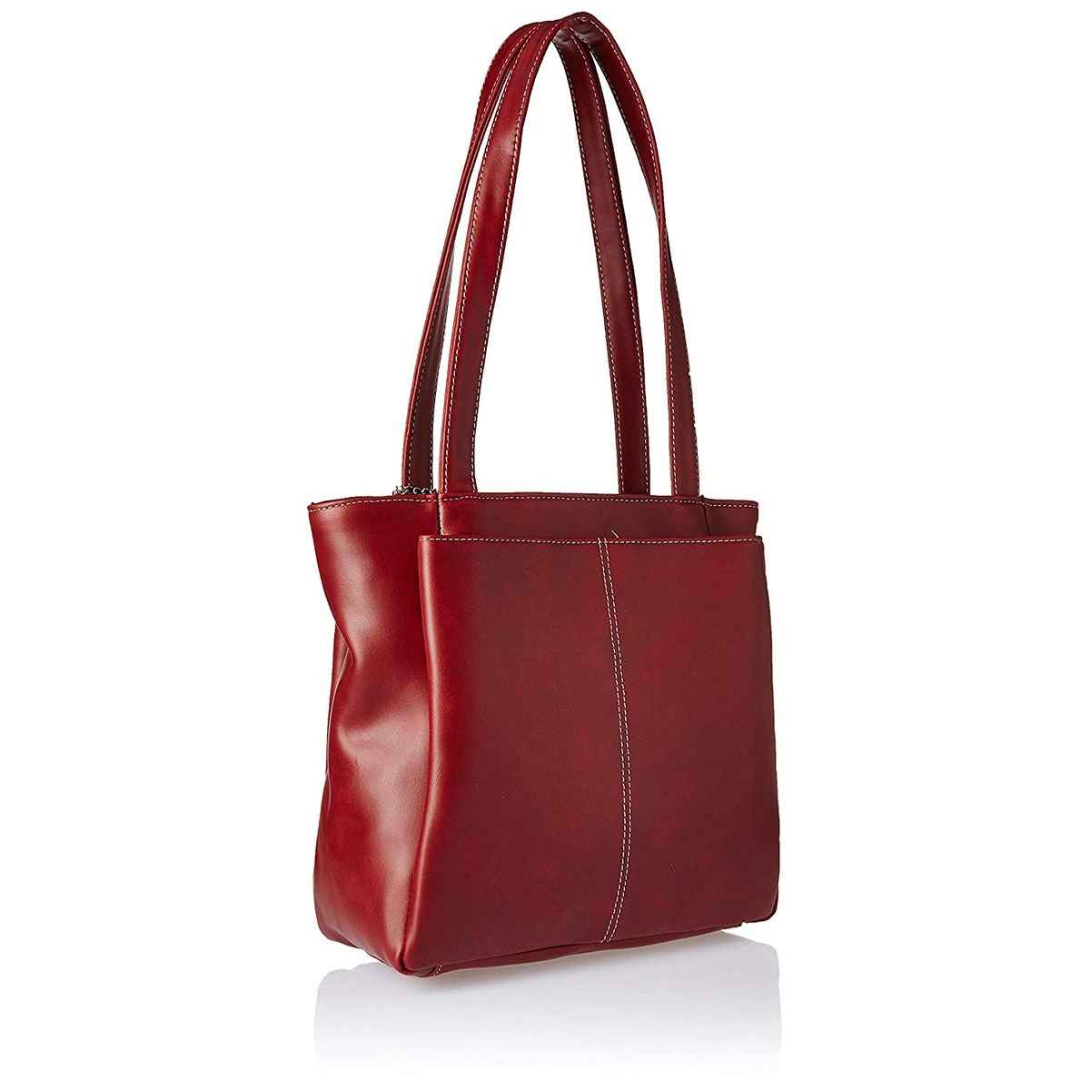 Fostelo Women's Vegan Leather Florence Handbags Shoulder Hobo Bag Ladies Purse | Maroon | Large