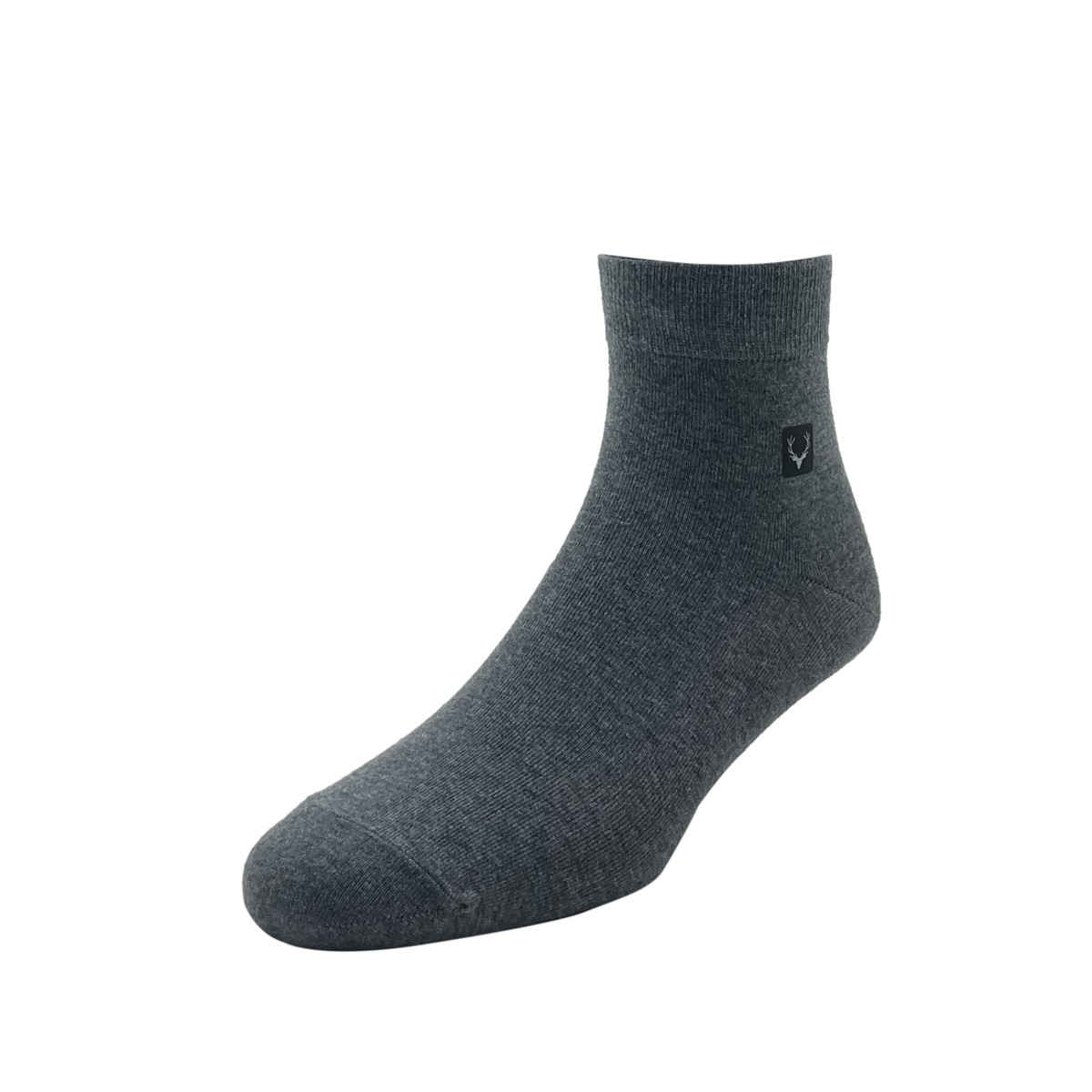 Allen Solly Men's Cotton Quarter Crew Plain Socks - Anthra Melange