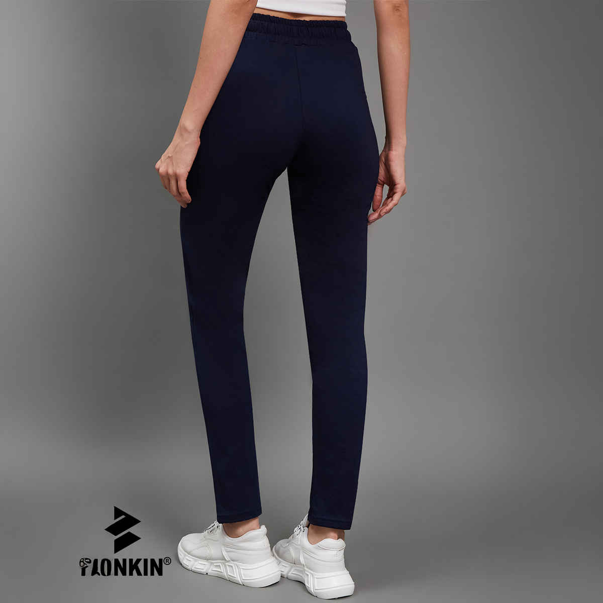 Blinkin Women's Cotton Pyjamas & Track Pants with Side Pockets | Navy - M