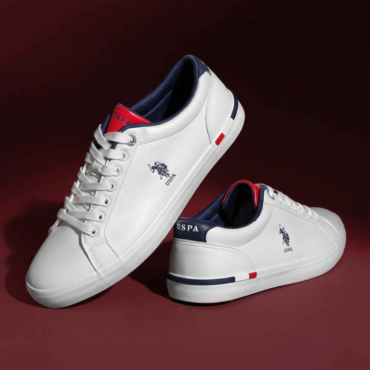 U.S. Polo Assn. Men's | Men Solid Anton 2.0 Sneakers | Men's | White | UK 7