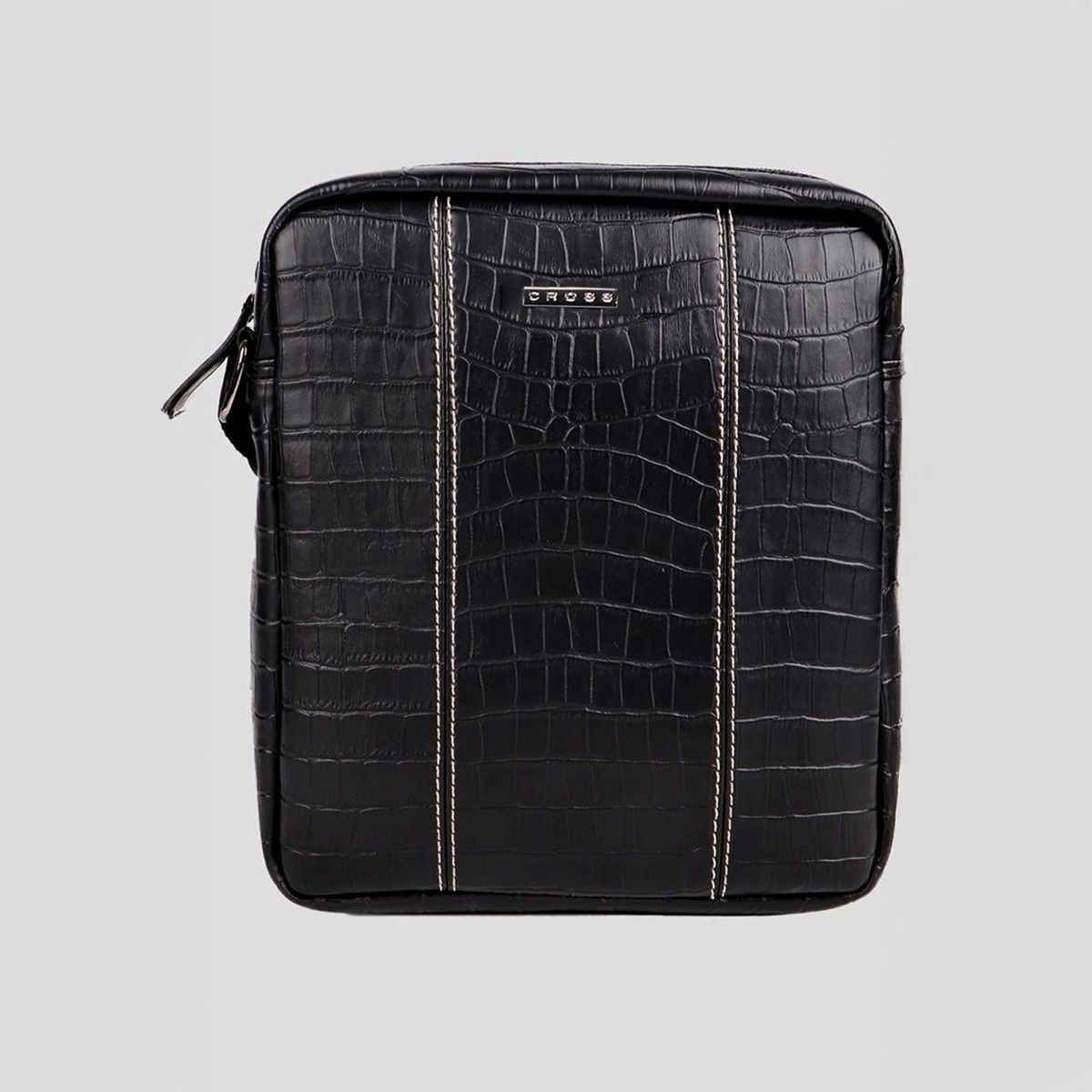 Cross Men's Textured Vegan Leather 5 L Crossbody Bag | Black