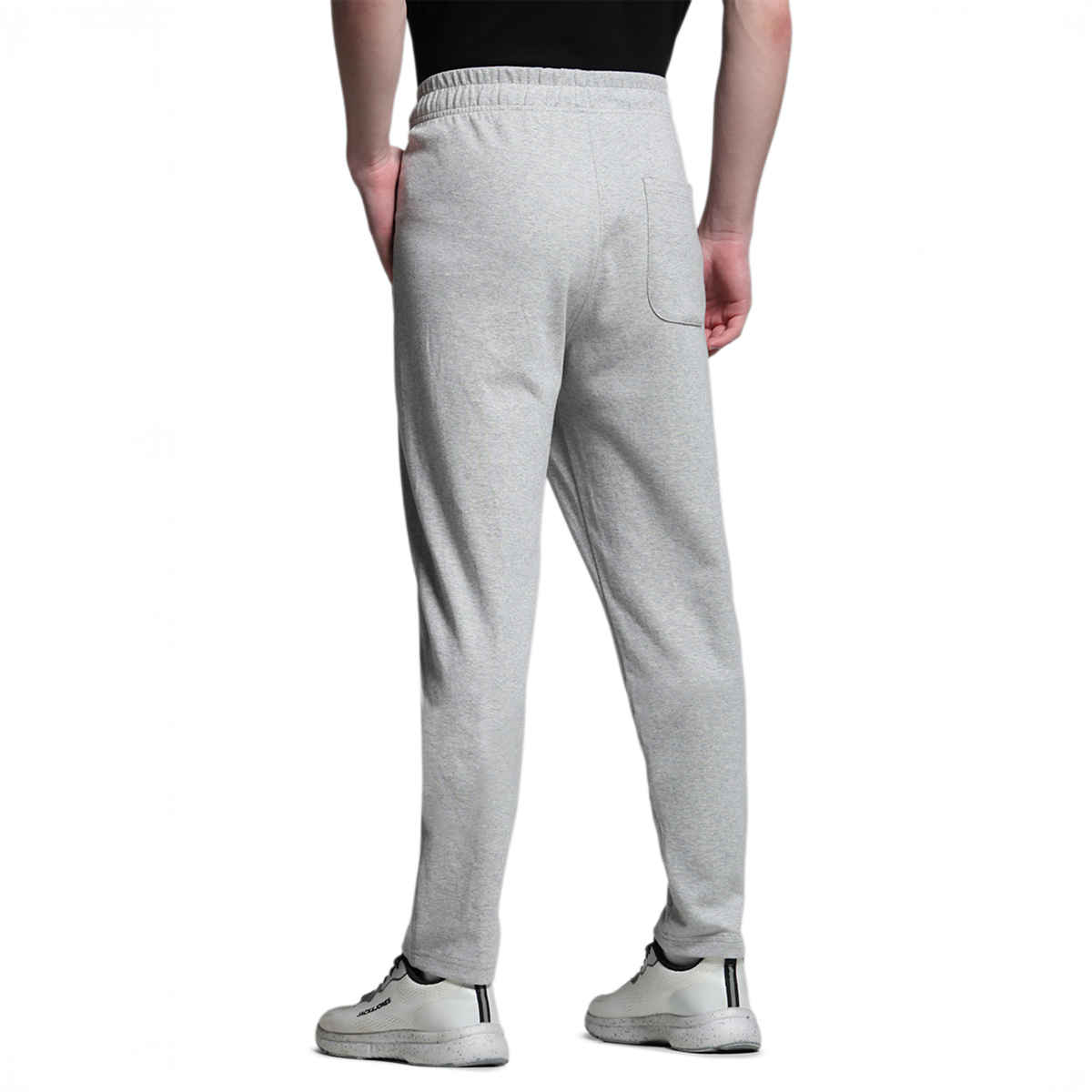 JACK & JONES Men's Regular fit Track Pant | Melange Grey - XL
