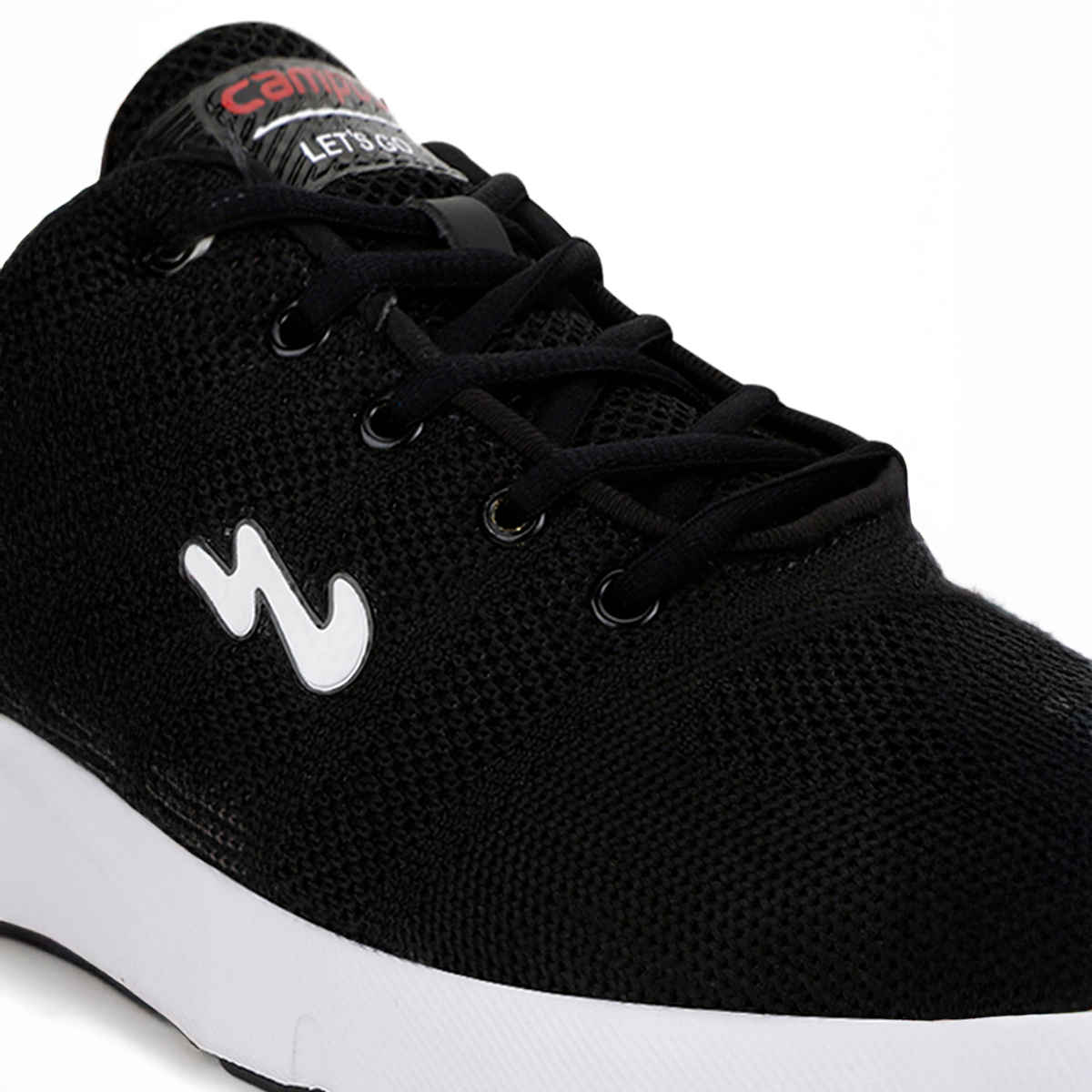 Campus Syrus Black Men's Running Shoes - UK 9