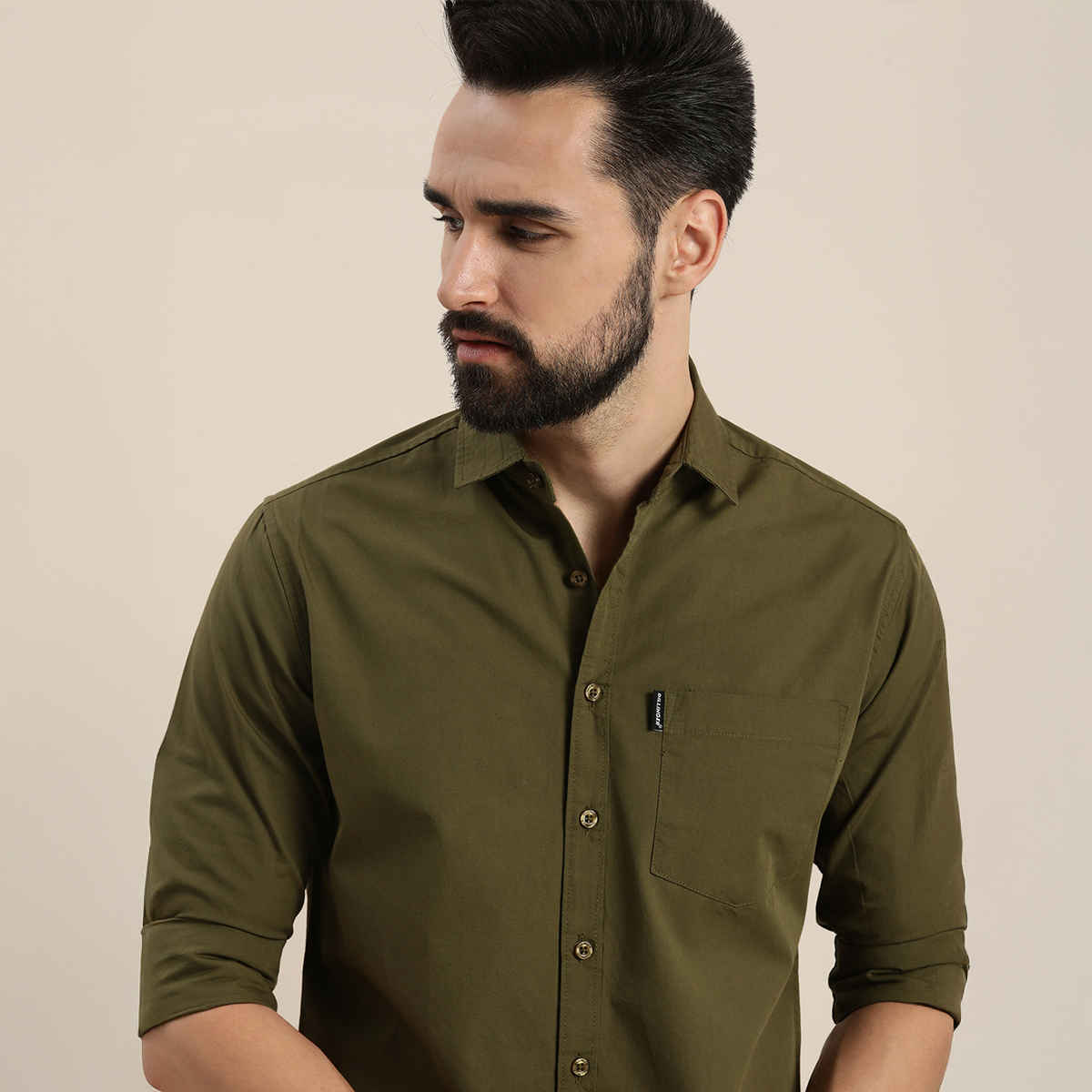 Dillinger Men's Shirt | DLMSRT001OGRN | Olive Green - L