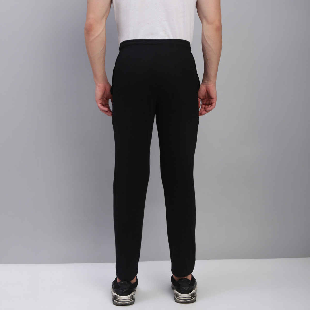 Lux Cozi Men's All-Day Comfort Premium Track Pants with Pockets | Black - M