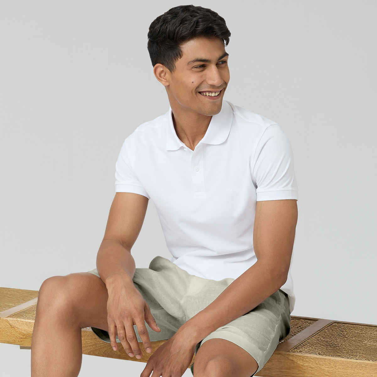 XYXX Nova Polo T-shirt - Polar White | Super Combed Cotton | XL