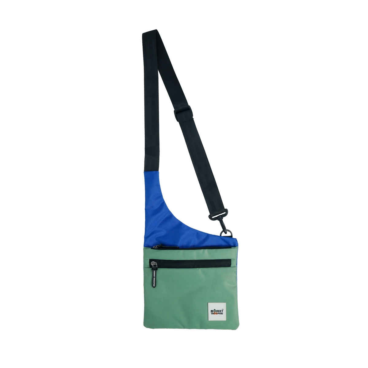 MONKEY TROOPERS Perfo Crossbody - Lightweight, Ergonomic, Quick-Access, 0.5L Bag | Blue-Green