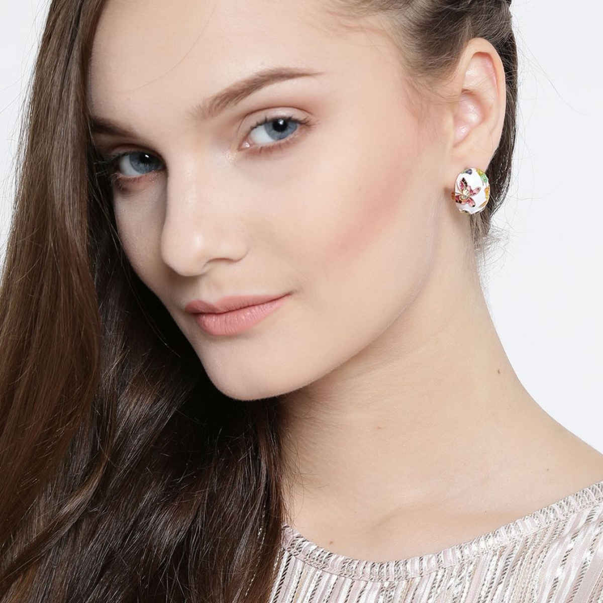 YouBella Jewellery Crystal Pendant Necklace Jewellery Earings for Women & Girls (YBEAR - 31670)