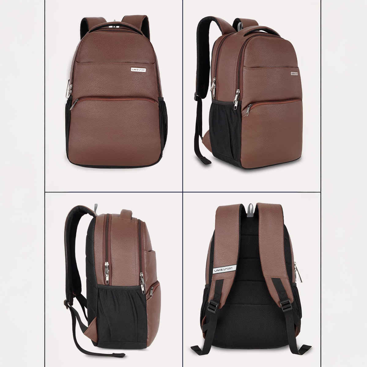 Lavie Sport Mode Gear 30L Laptop Backpack For Men & Women (Brown)