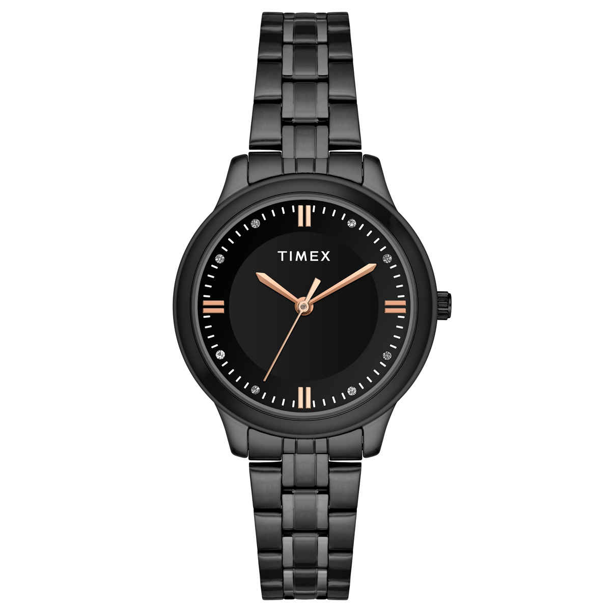 TIMEX Women's Black Round Dial Analog Watch | TWEL149SMU04