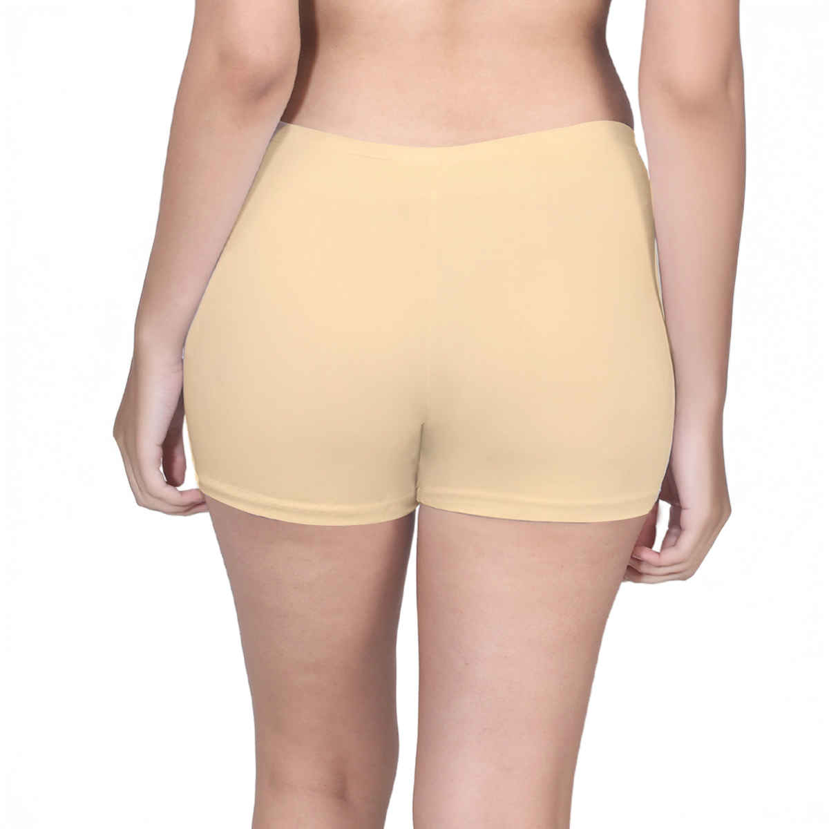 D'Chica High Waist Long Panties For Women's With Full Coverage, No Side Seams Skin -Xl