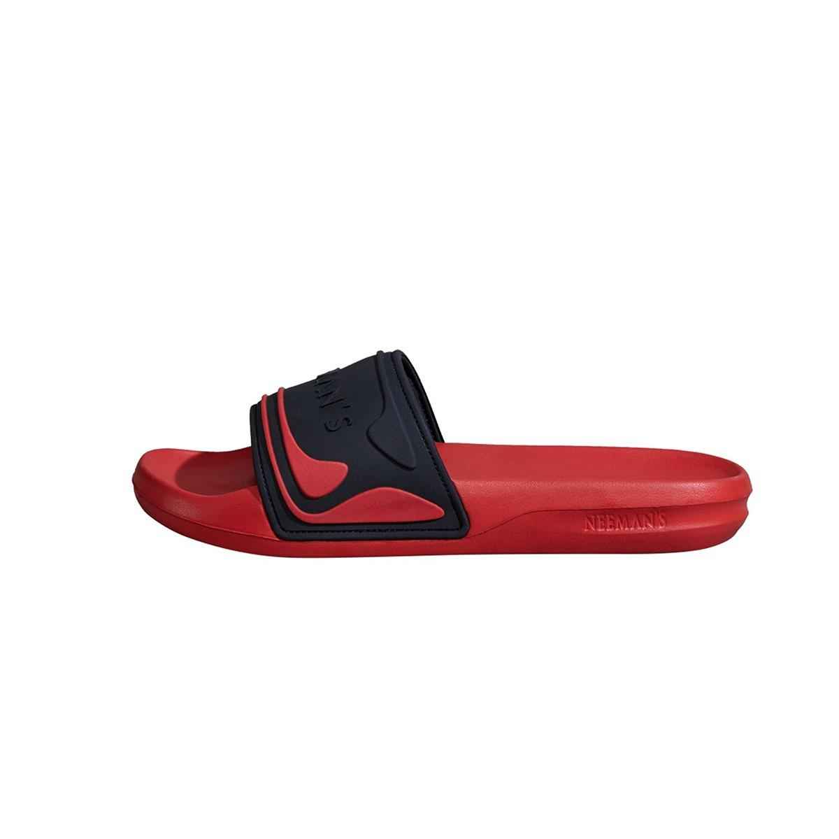 Neeman's Travel Slides | Black / Red | Size-9