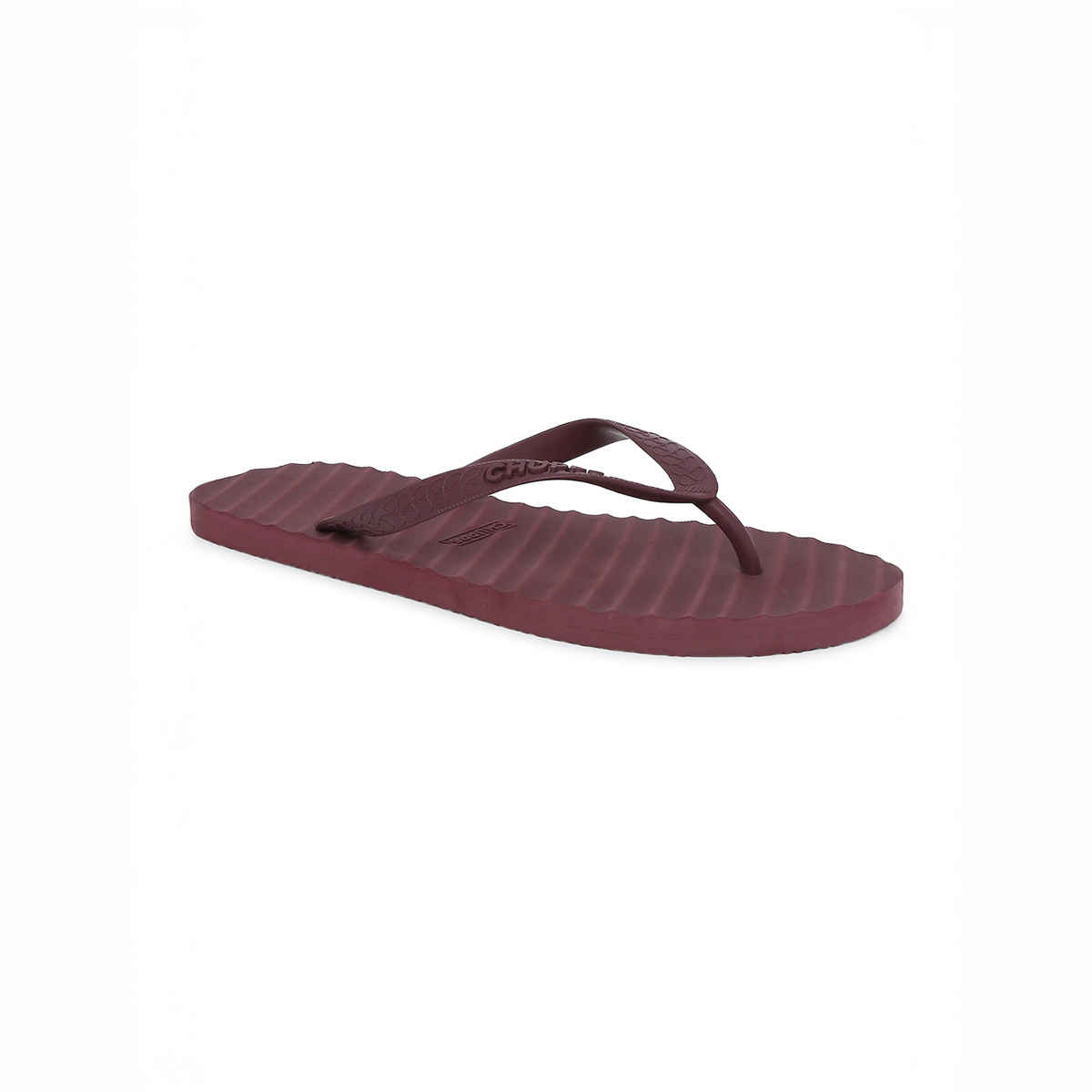 Chupps Women's Banana Leaf Monocrome Red Flipflop - UK 7