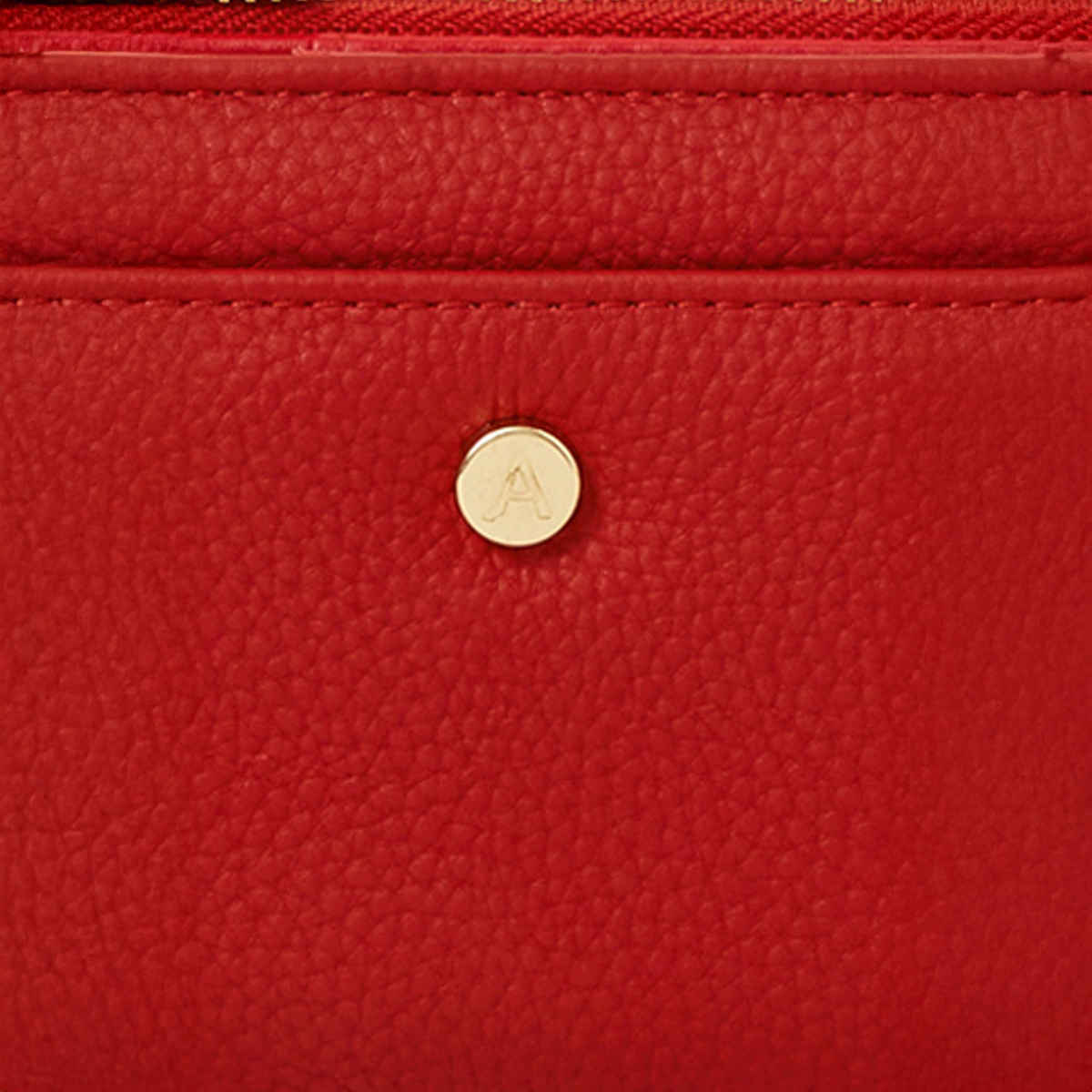 Accessorize London Women's Faux Leather Red Medium Slimline Wallet