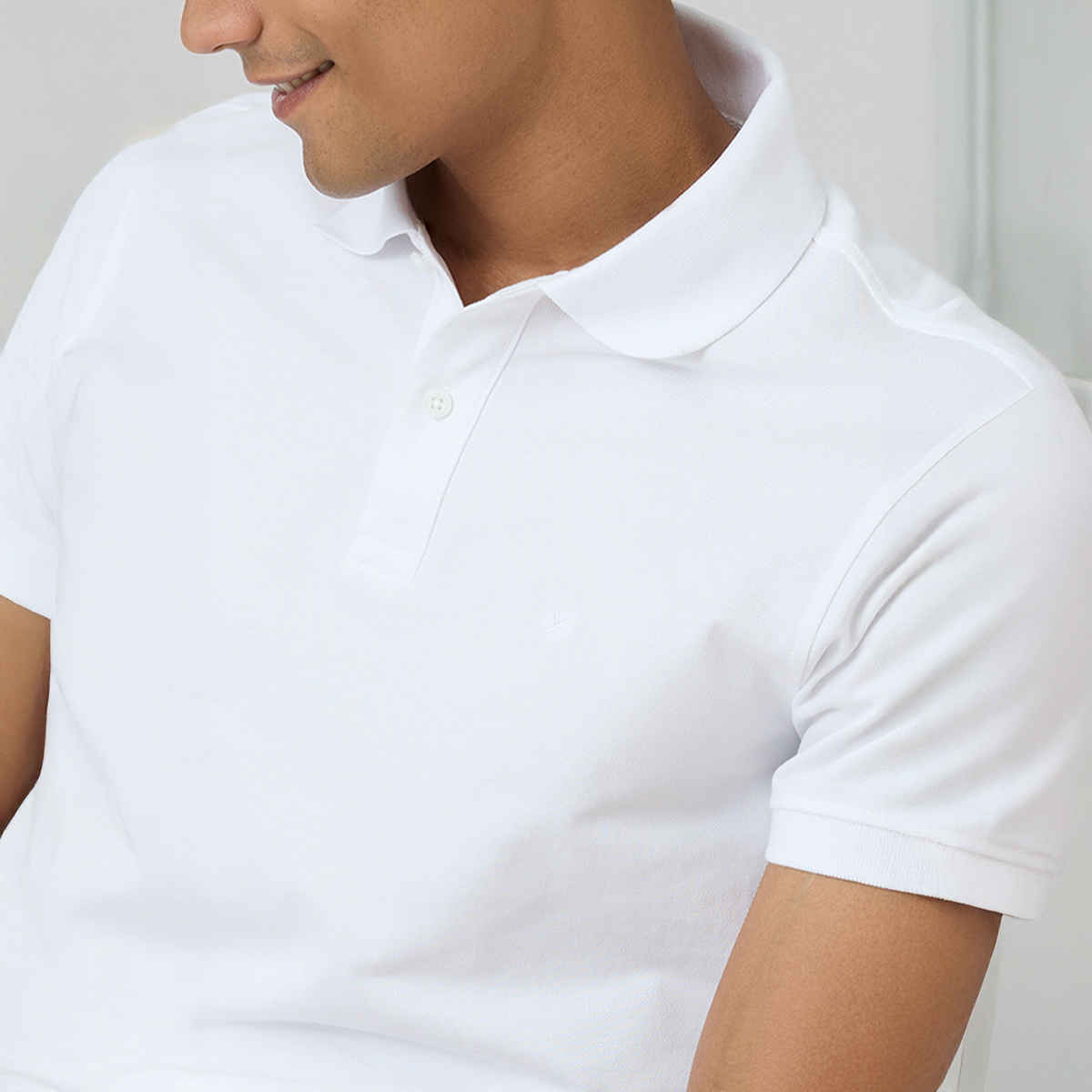 XYXX Nova Polo T-shirt - Polar White | Super Combed Cotton | XL