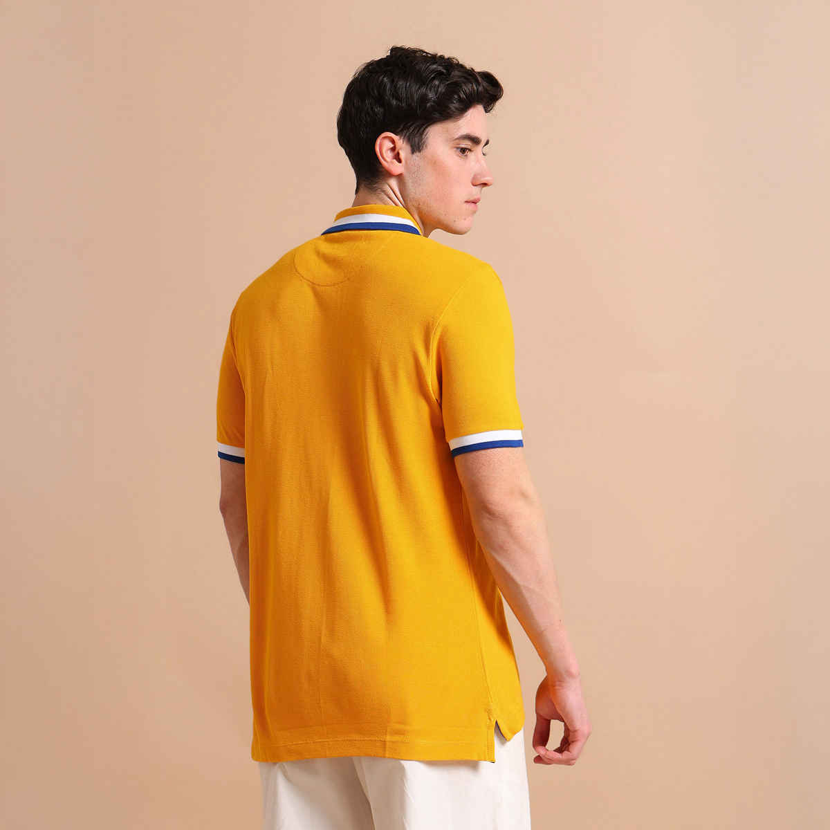 U.S. Polo Assn. Men's Heritage Tipped Polo Shirt | Mustard - XL