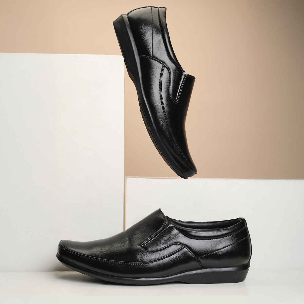 Paragon Men's Black Pvc Formal Shoes K11240G UK 9