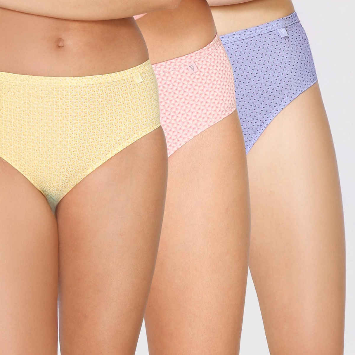 Van Heusen Women Pack of 3 Anti Bacterial Waistband Hipster Panty |L |Colour May Vary
