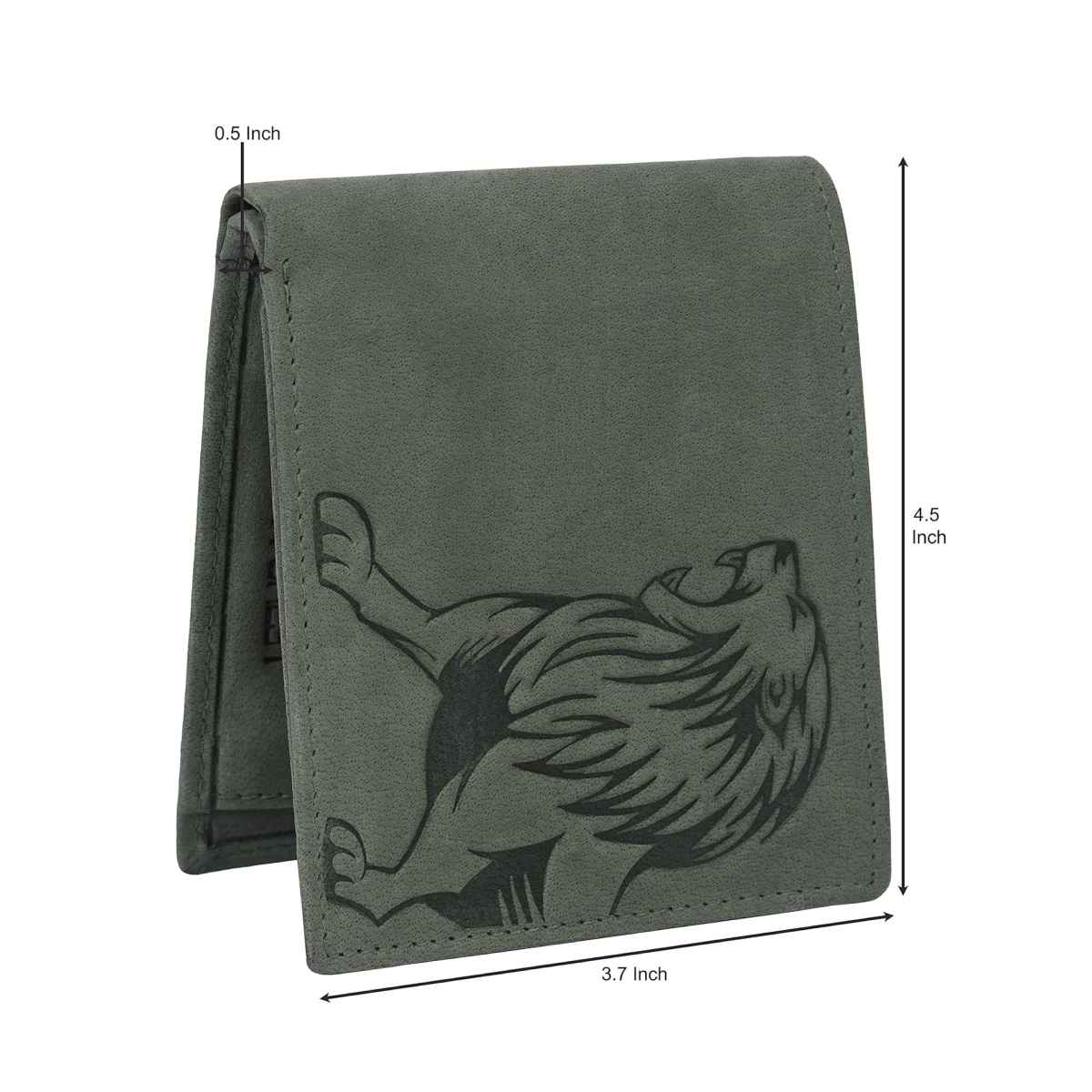 Urban Forest Men's Leo Vintage Leather Wallet | Green