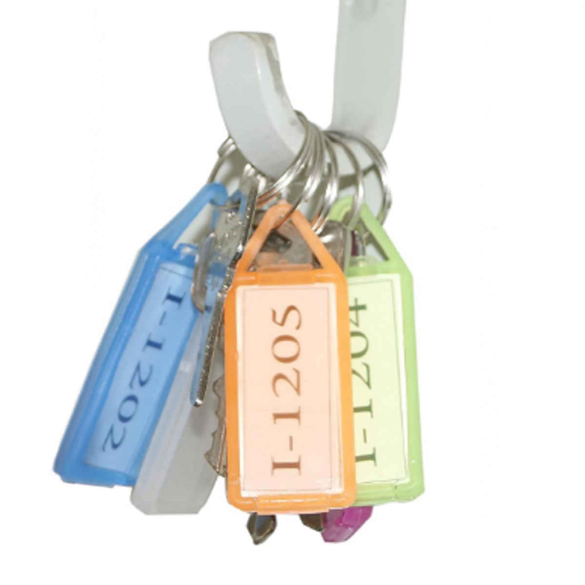 Soham Housewares Unisex Solid Plastic Key Chain | Multicolour - Standard