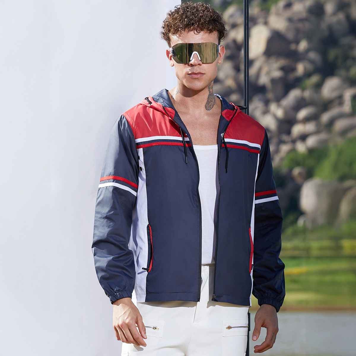 Campus Sutra Men's Jacket | Red - S