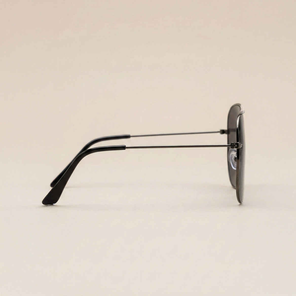 NuVew Unisex Aviator Sunglasses | Gun | Large