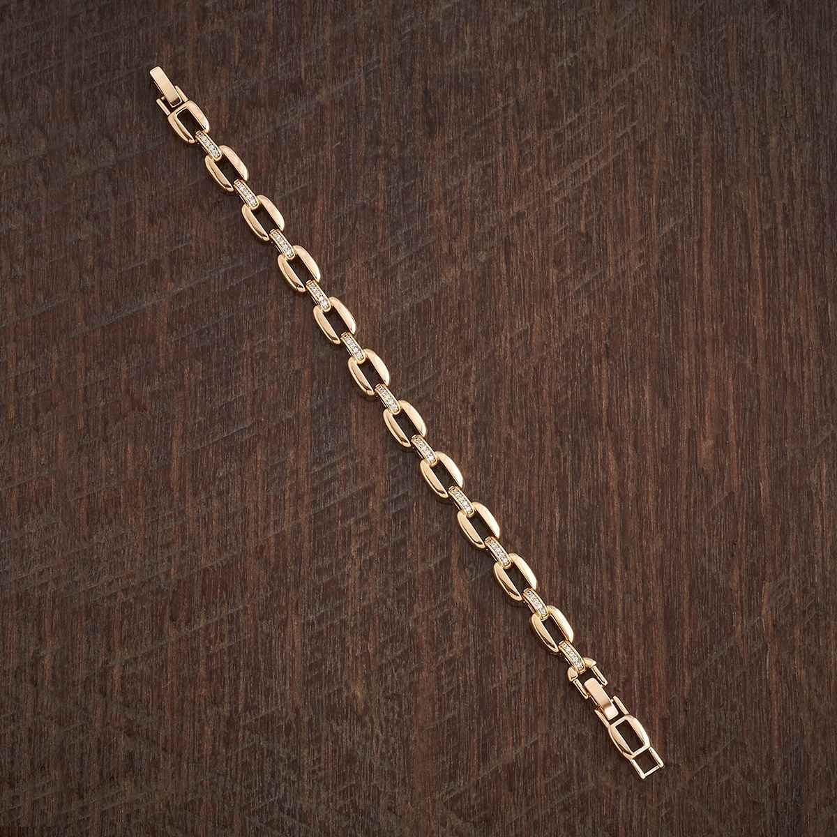Kushal s Fashion Jewellery White Gold-Plated Party Zircon Bracelet | 443009