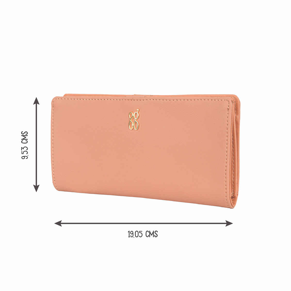 Baggit Women's Anad 2 Fold Wallets | Rose