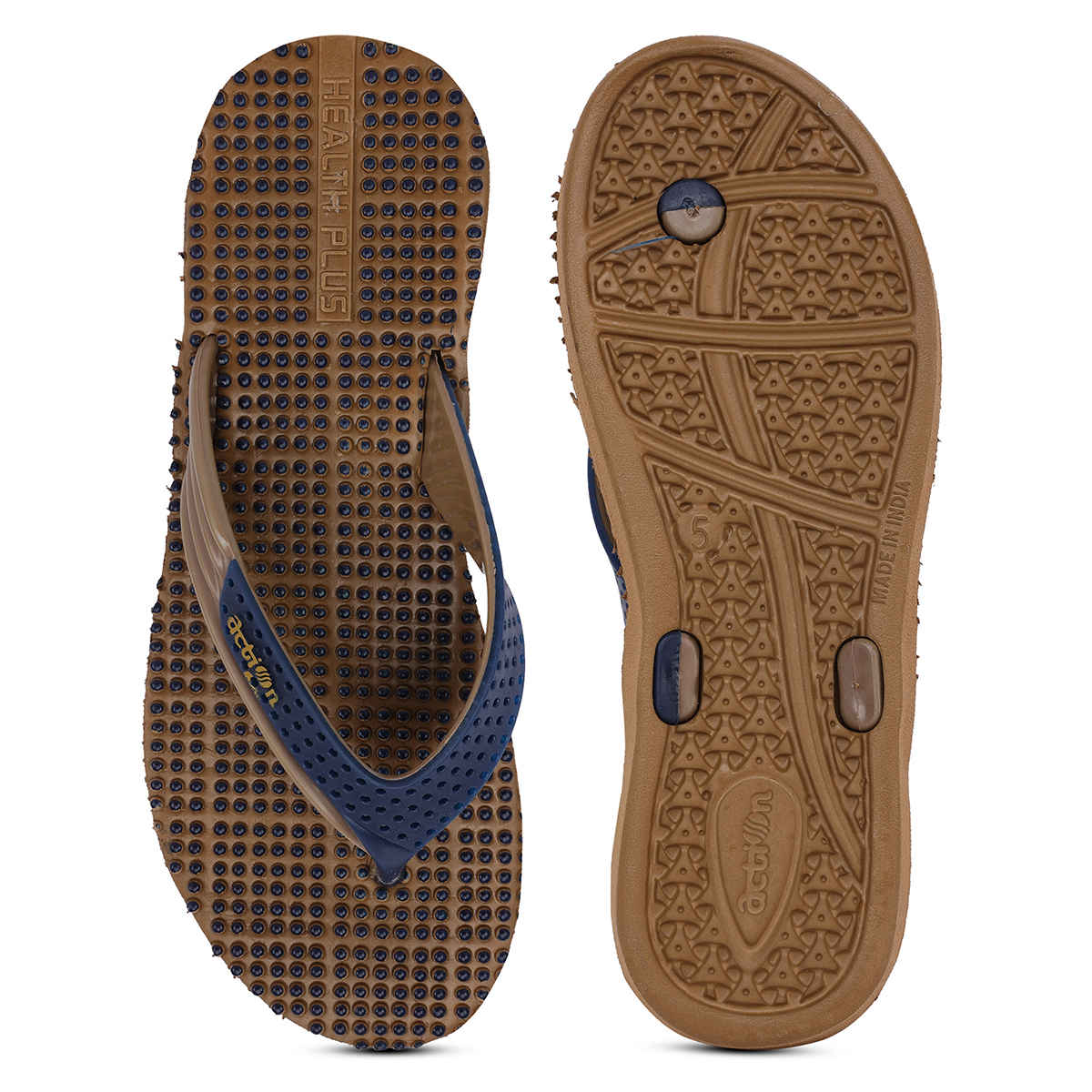 Action Slipper For Women | Nfl-29 Wood-Neon Blue - UK-5