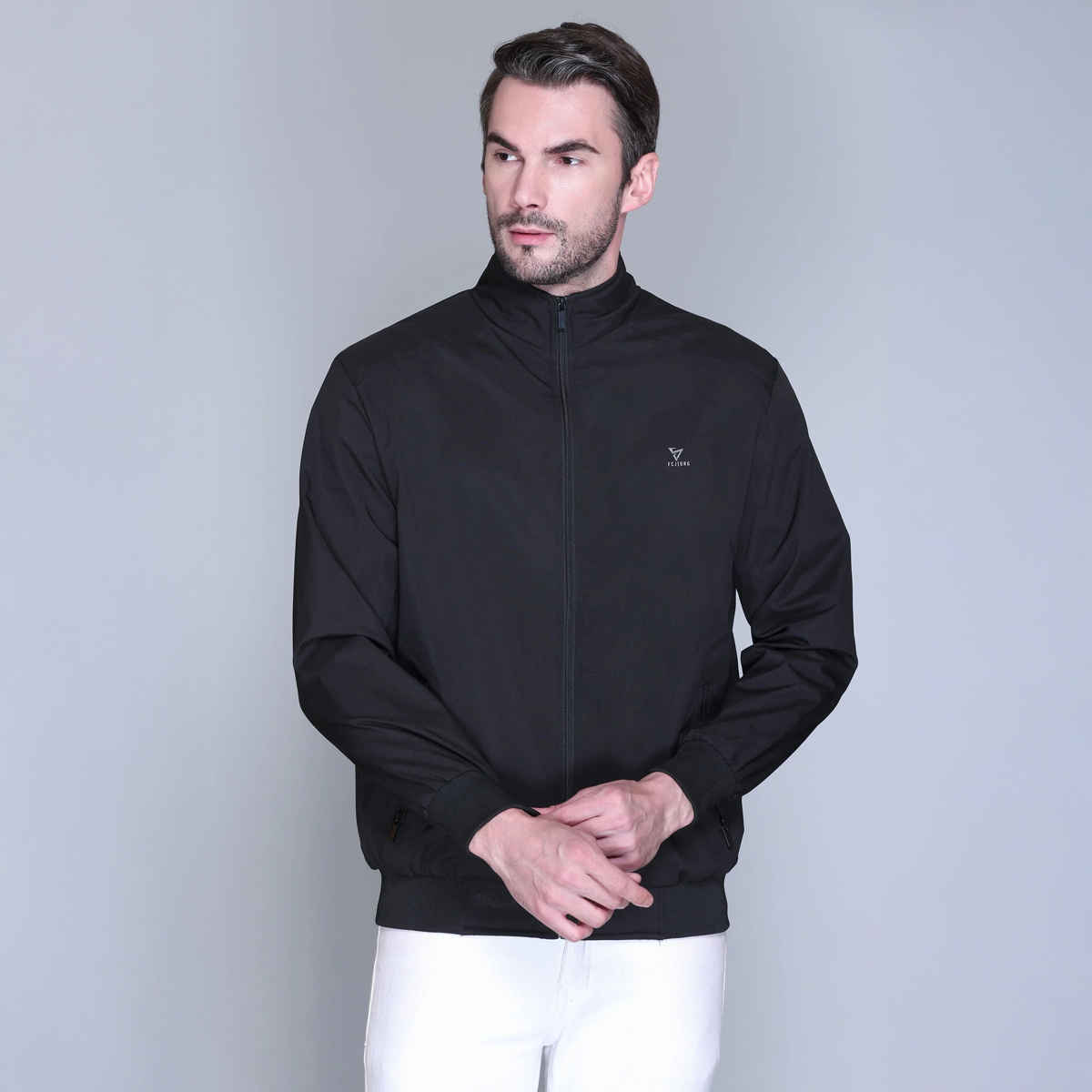 Fort Collins Men's Windbreaker Jacket | Black - XXL