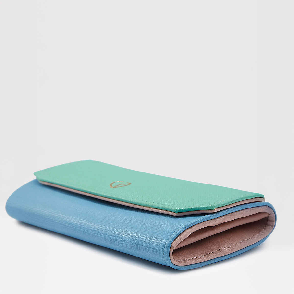 Caprese Women's Emerie Flaover Wallet | Blue - Medium