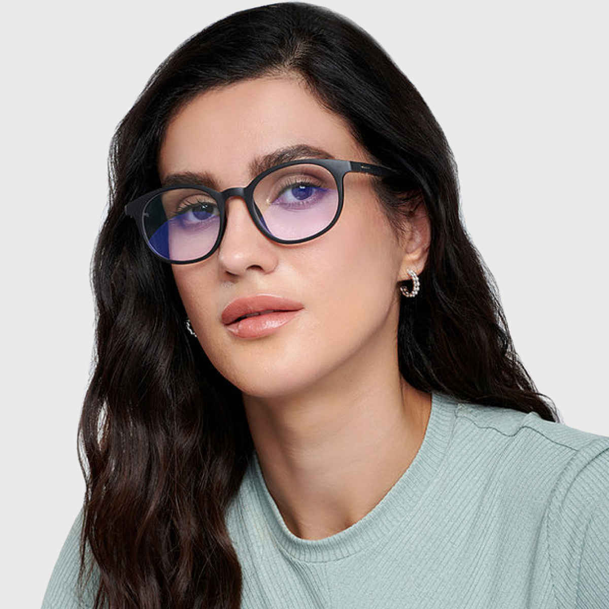 Lenskart Blu Unisex Geometric TR90 Computer Glasses | Black - M